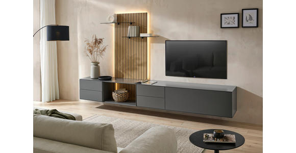 KOMMODE , 60/44/50 cm, 2 Schublade(n)  - Anthrazit, Design, Holzwerkstoff (60/44/50cm) - Dieter Knoll