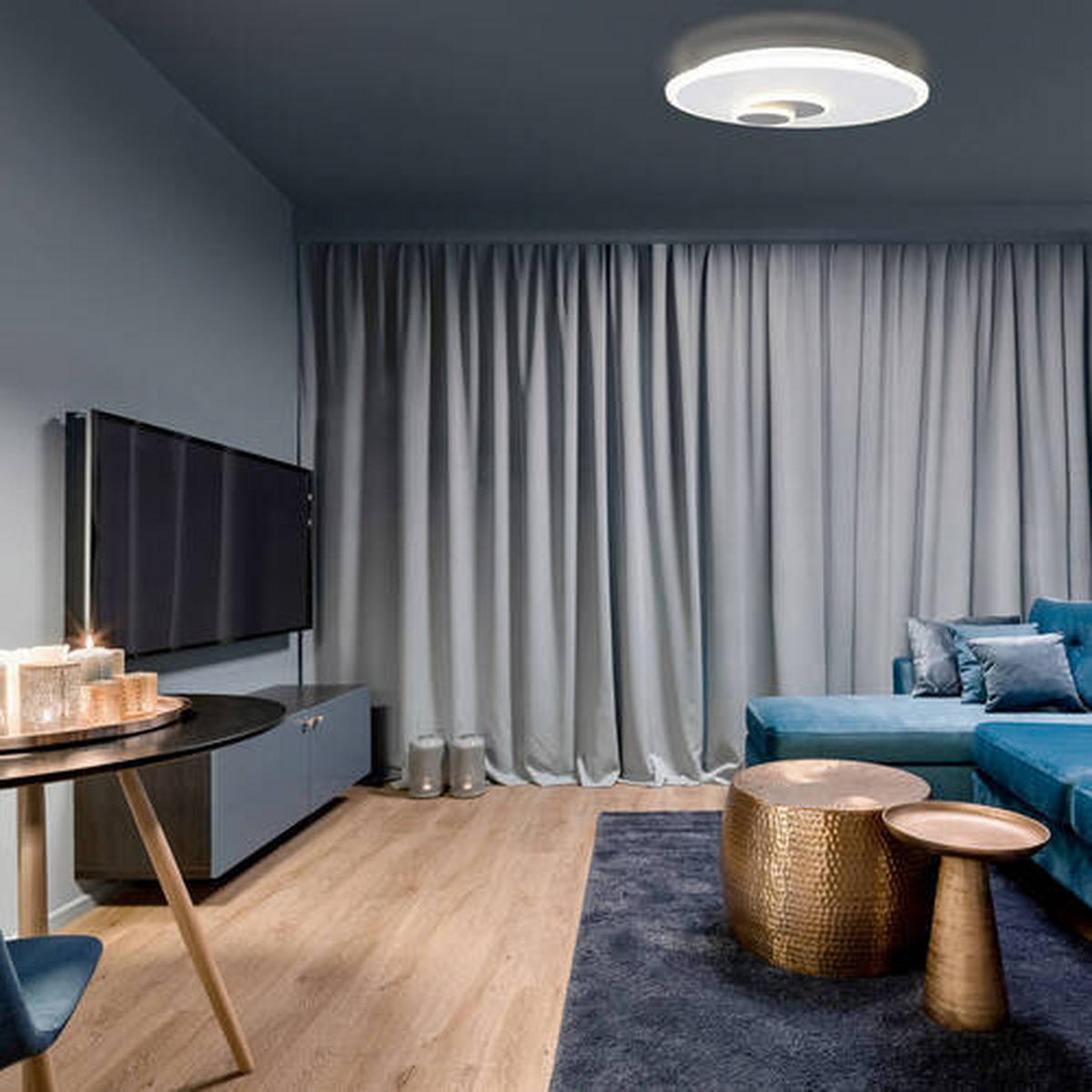 DECKENLEUCHTE  47/6 cm    - Weiß, Design, Metall (47/6cm) - Näve