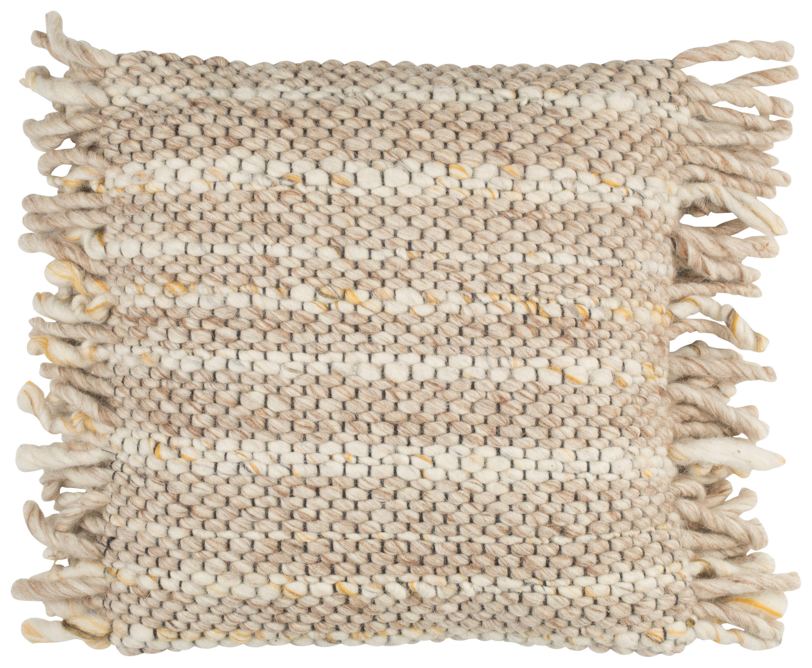 ZIERKISSEN 45/45 cm - Gelb/Beige, Trend, Textil (45/45cm) - Zuiver