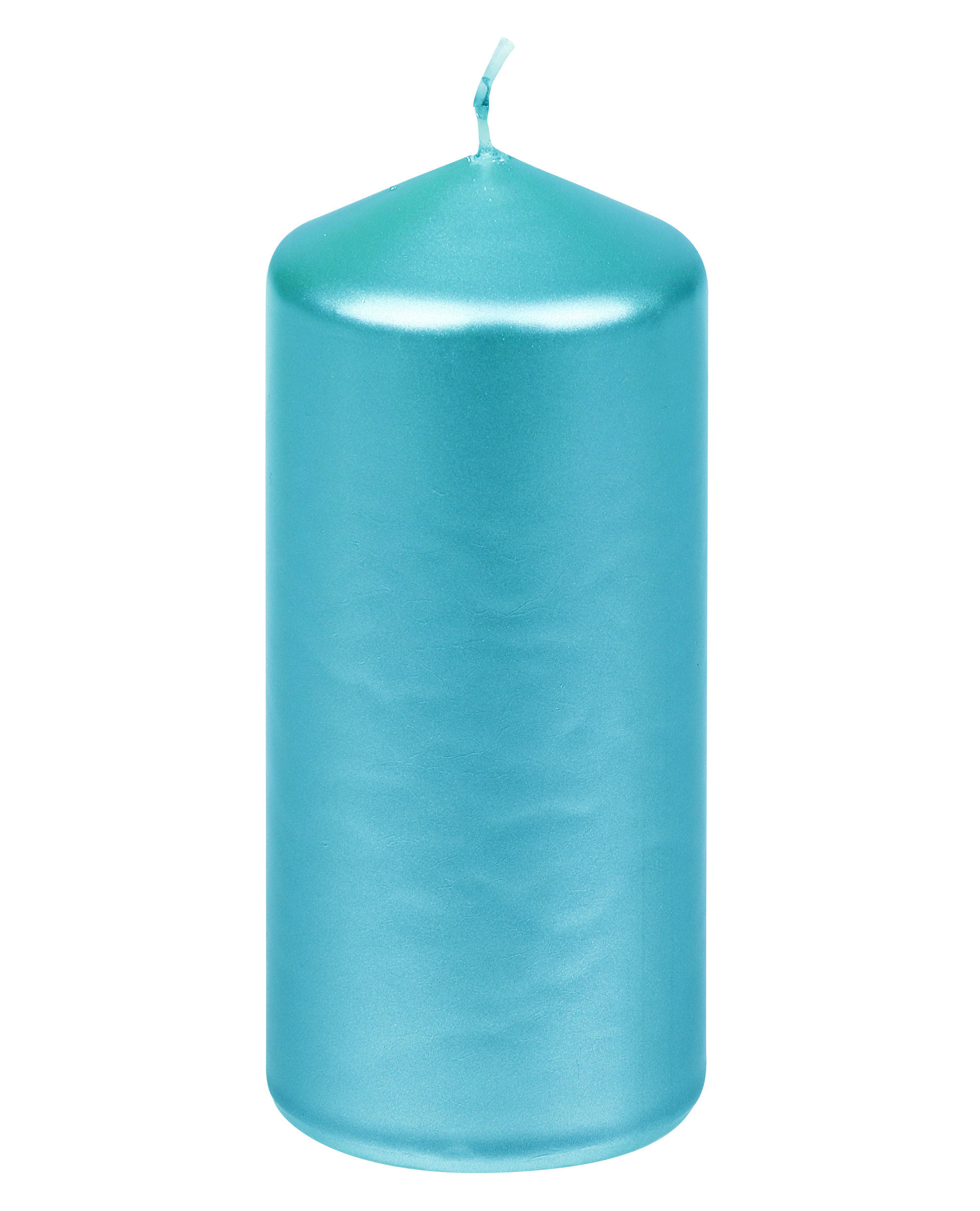 STUMPENKERZE  - Azurblau, LIFESTYLE, Paraffin (5,7/13,0cm) - Steinhart