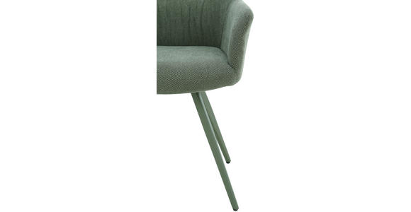 ARMLEHNSTUHL  Typenauswahl Webstoff  Grün  - Grün, Design, Textil/Metall (58/86/62,5cm) - Carryhome