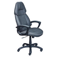OTOČNÁ ŽIDLE PRO MLÁDEŽ, šedá, černá - šedá/černá, Konvenční, textil/plast (65/123/71cm) - MID.YOU