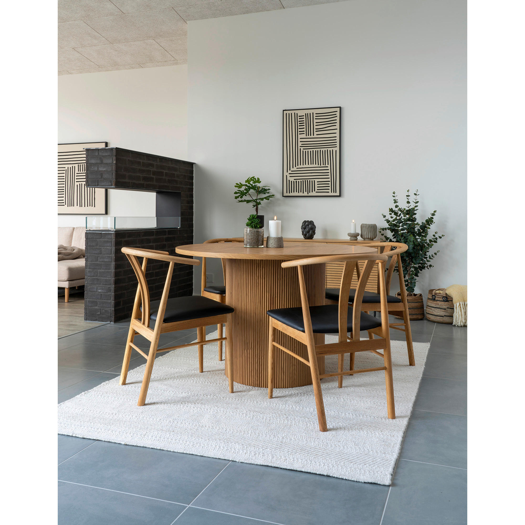 BILD 60/90/4 cm  - Beige/Schwarz, Design, Holzwerkstoff/Textil (60/90/4cm)