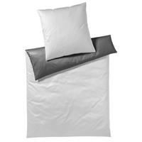 BETTWÄSCHESET Makosatin 160/210 cm  70 cm/50 cm  - Silberfarben, Design, Naturmaterialien/Textil (160/210cm) - Joop!