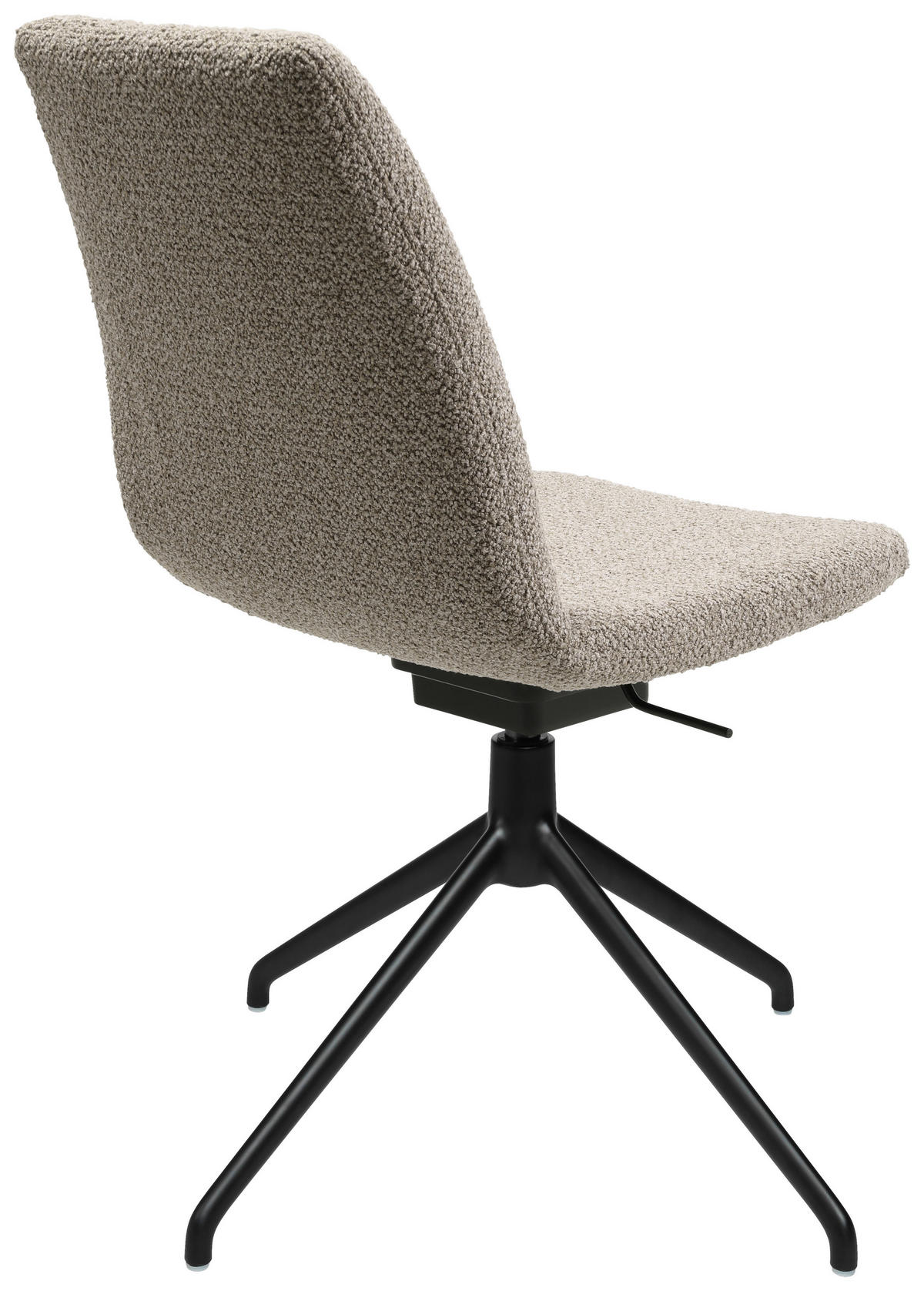 STUHL  in Aluminium Flachgewebe  - Schwarz/Naturfarben, Design, Textil/Metall (46/85-88/55cm) - Johann Jakob