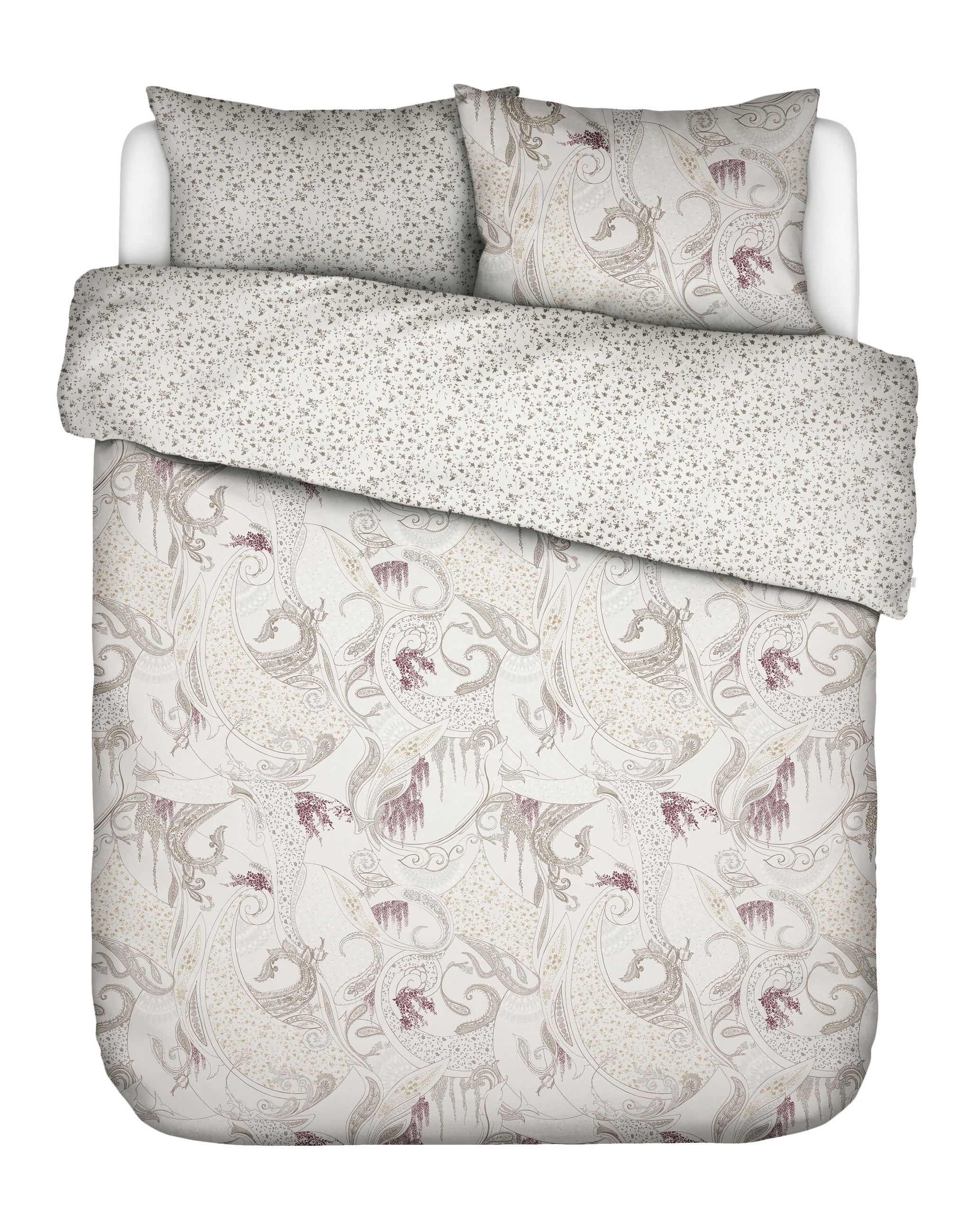 WENDEBETTWÄSCHE SS22 Satin  - Lila, KONVENTIONELL (200/200cm) - Essenza