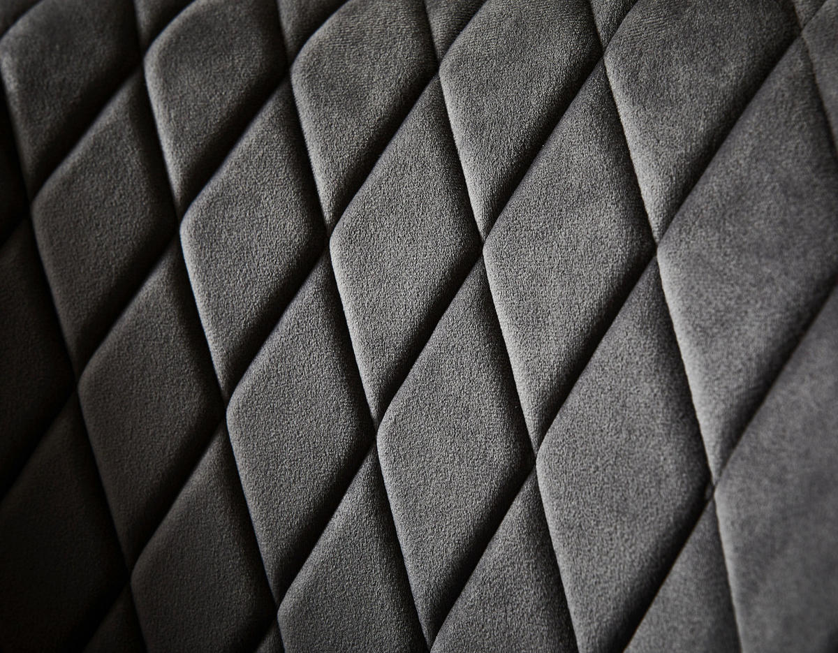 ŽIDLE S PODRUČKAMI, železo, samet, šedá, černá - šedá/černá, Design, kov/textil (56/79/58cm) - Carryhome