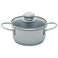 FŐZŐEDÉNY 1 l  - ezüst/átlátszó, Basics, Üveg/fém (14cm) - Fissler