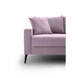 ECKSOFA  in Cord Lila  280/173 cm  - Lila/Schwarz, KONVENTIONELL, Textil/Metall (280/173cm) - Hom`in
