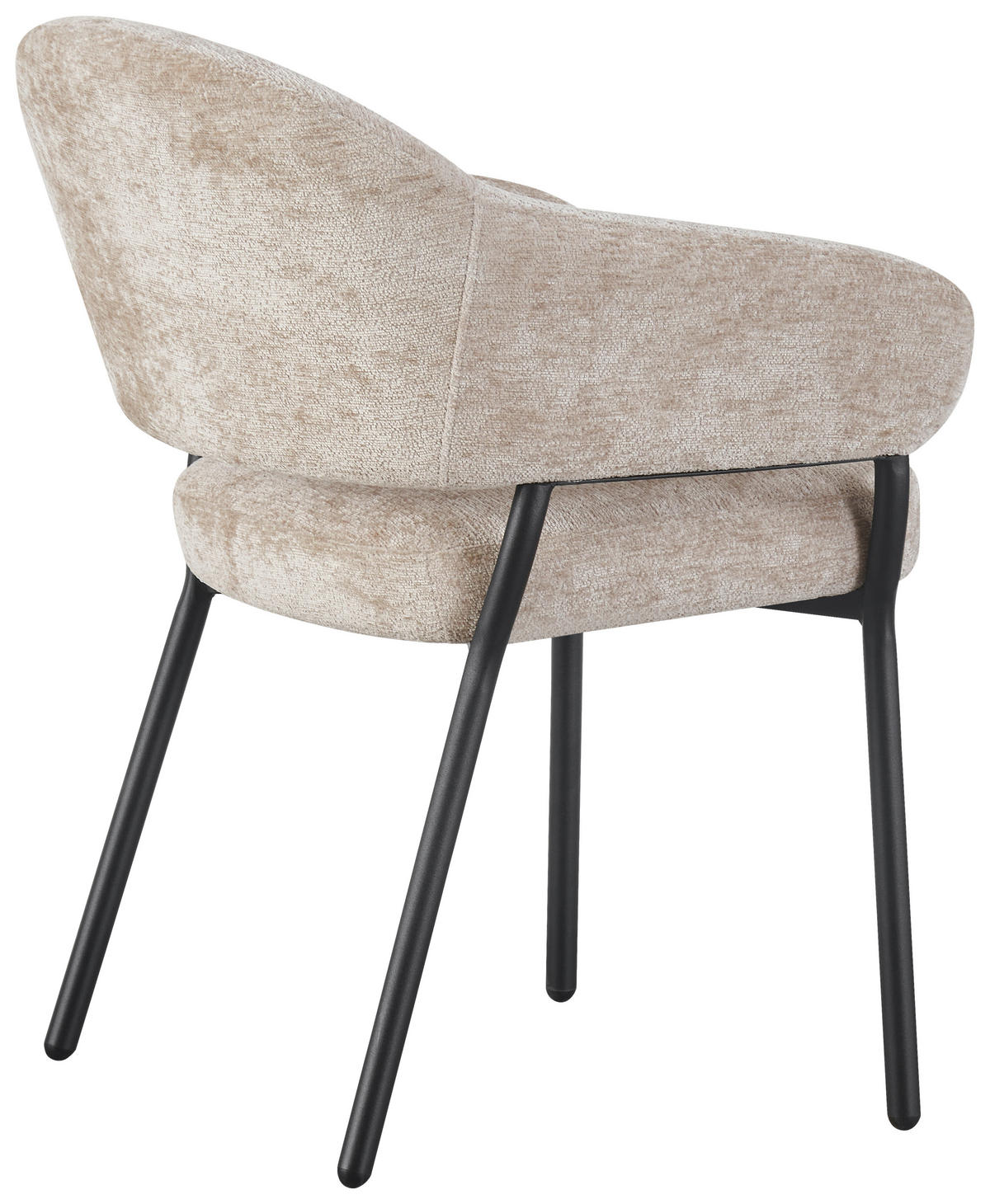 ARMLEHNSTUHL  in Eisen Mikrofaser  - Beige/Schwarz, KONVENTIONELL, Holz/Textil (60/80/62cm) - MID.YOU