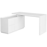 ECKSCHREIBTISCH  in Weiß  - Weiß, MODERN, Holzwerkstoff (150/76/120cm) - MID.YOU
