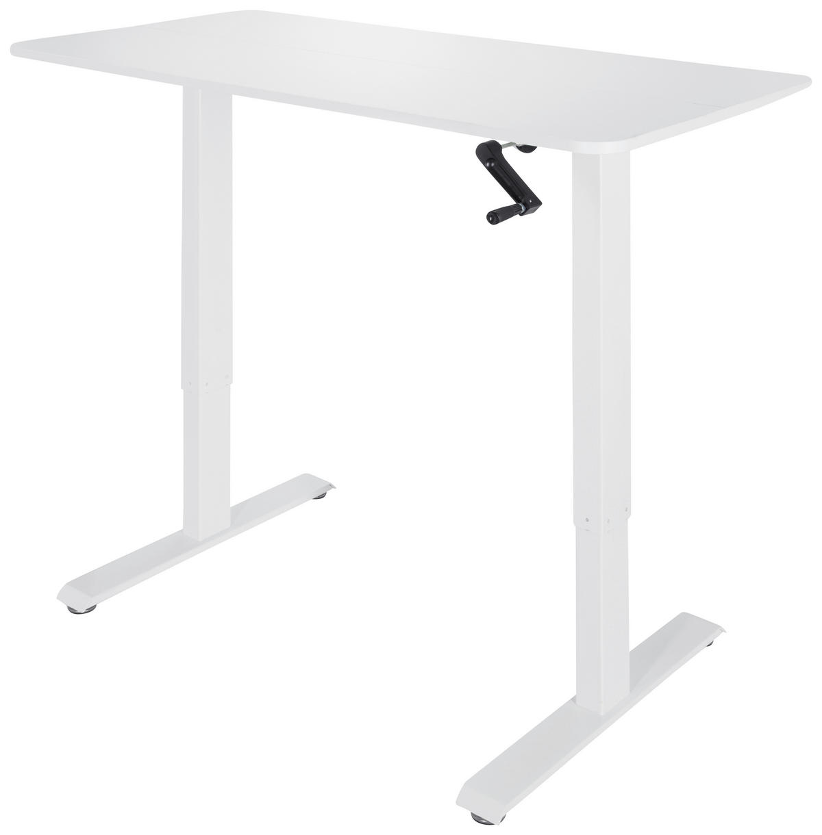SKRIVBORD  i vit  - vit, Modern, metall/trämaterial (120/74/60cm) - MID.YOU