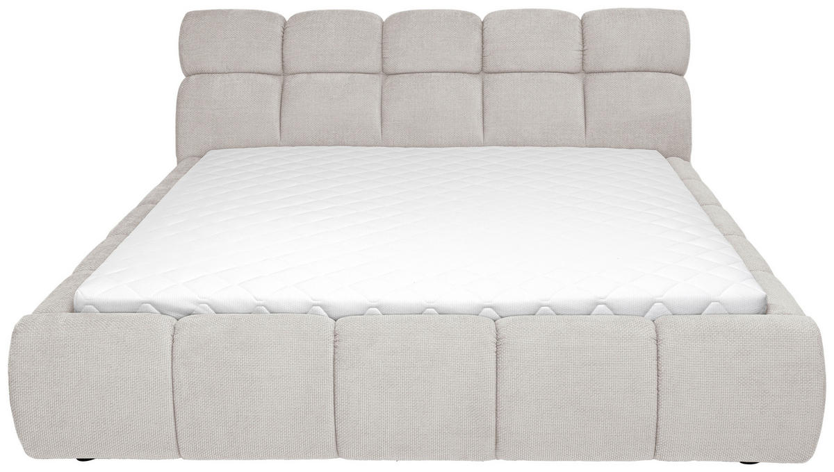 STOPPAD SÄNG 180/200 cm  i  - silver/svart, Design, trämaterial/trä (180/200cm) - Esposa