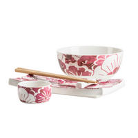 CHINESISCHES TAFELSERVICE Weiß, Flieder TOKIO NIGHTS  - Flieder/Weiß, Basics, Keramik - Mäser