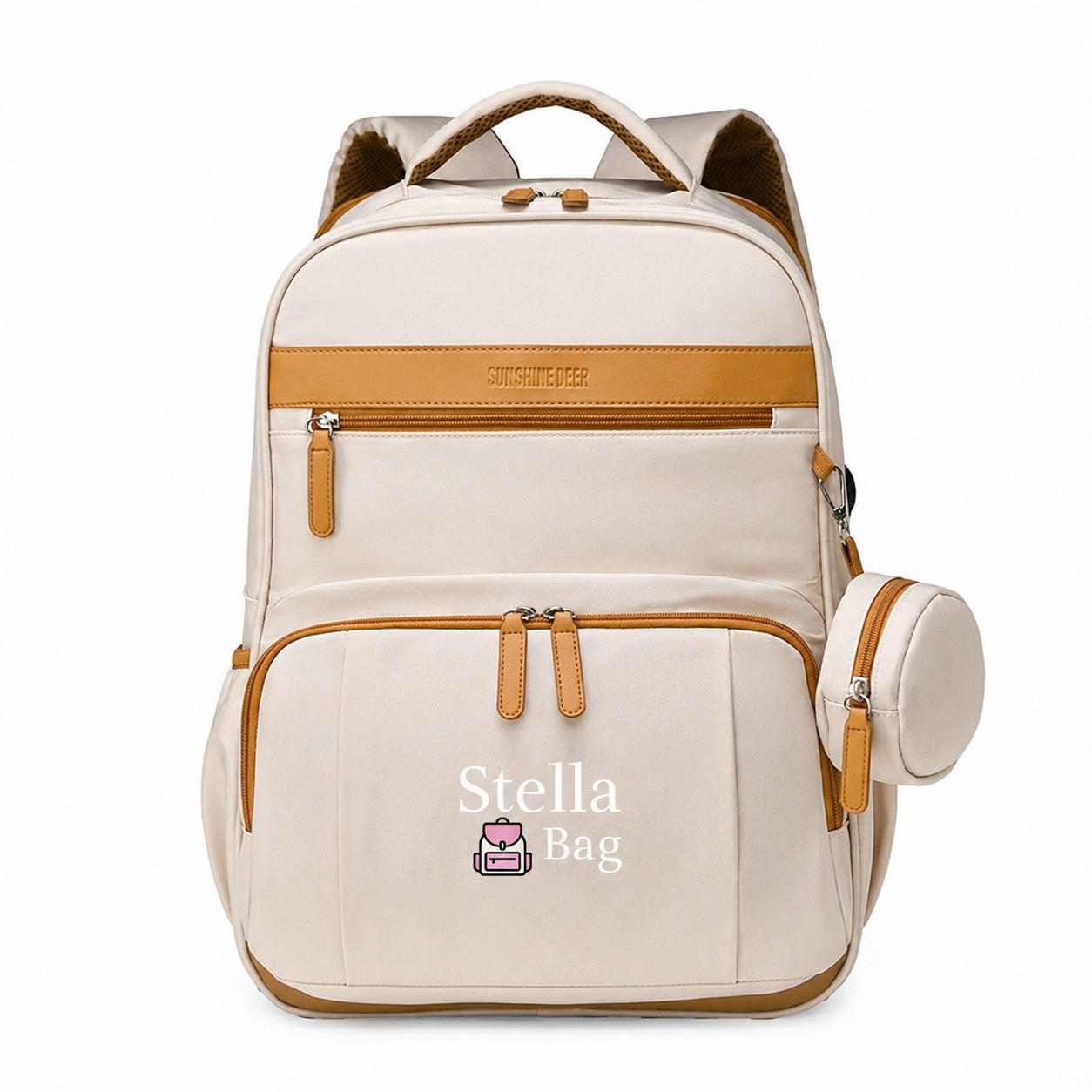 WICKELRUCKSACK  - Creme, Basics, Textil (30/40/21cm)