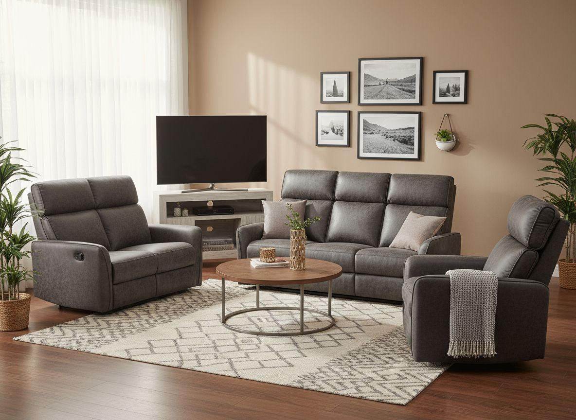 3-SITZER-SOFA Mikrofaser Grau  - Schwarz/Grau, Design, Holz/Kunststoff (185/105/93cm) - Livetastic