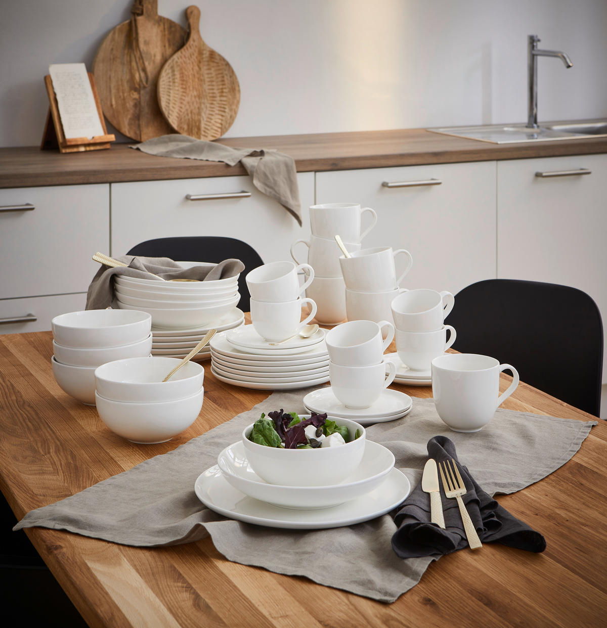 KOMBI SERVIS    42-dijelni   Skagen  - bijela, Design, keramika - Ritzenhoff Breker