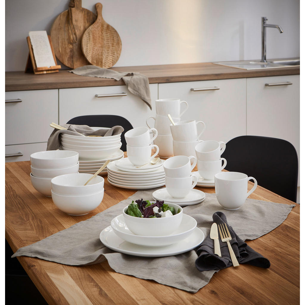 Thumbnail - Ritzenhoff Breker Kombiservice Skagen, Weiß, Keramik, 42-teilig, Uni, 220 ml,220 ml,440 ml,700 ml, Lfgb, Essen & Trinken...