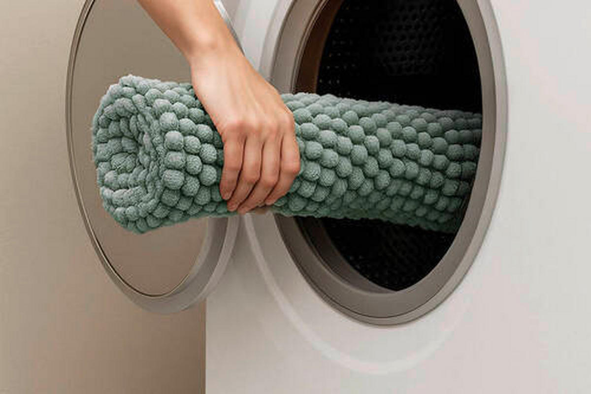 BIDET-VORLEGER Grün 50/60 cm  - Grün, Basics, Kunststoff/Textil (50/60cm) - Esposa