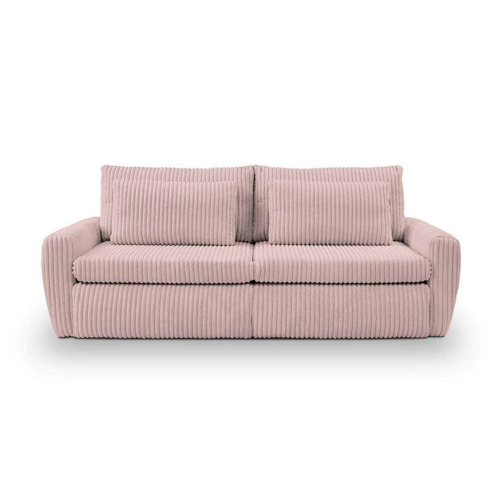 3-Sitzer-Sofa Mit Schlaffunktion Mevi Rosa