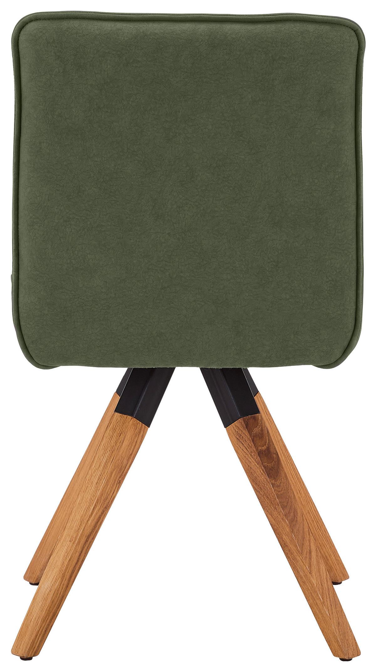 STUHL  Sitzfläche 360° drehbar, automatische Rückholfunktion, Stoff-/Lederauswahl Lederlook  Dunkelgrün  - Dunkelgrün, KONVENTIONELL, Holz/Textil (47/88/60cm) - Venda
