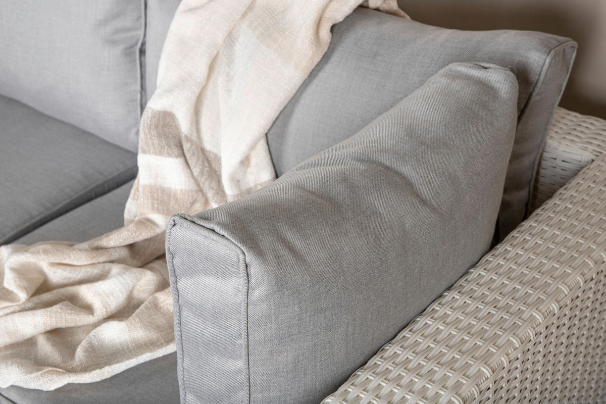 LOUNGEGARNITUR 87/249 cm  - Hellgrau, KONVENTIONELL, Kunststoff (87/249cm) - Gardenson