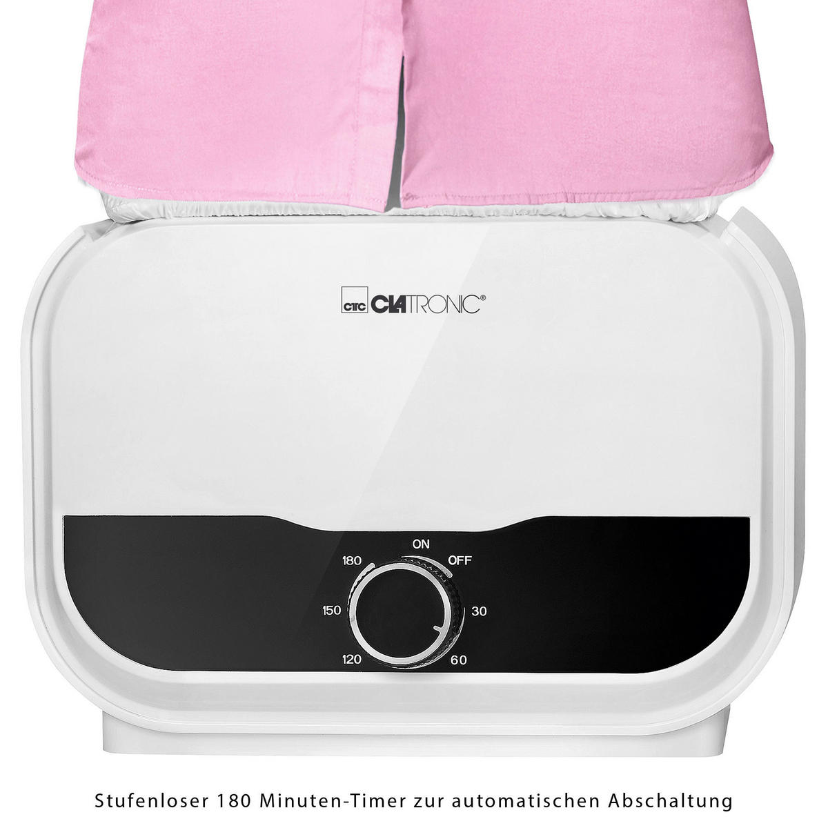 HEMDENBÜGLER   - Weiß, LIFESTYLE, Kunststoff (32,7/20,2/26,6cm) - Clatronic