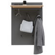 GARDEROBENPANEEL  in 80/109/27 cm  - Eichefarben/Grau, Design, Holz/Holzwerkstoff (80/109/27cm) - Dieter Knoll