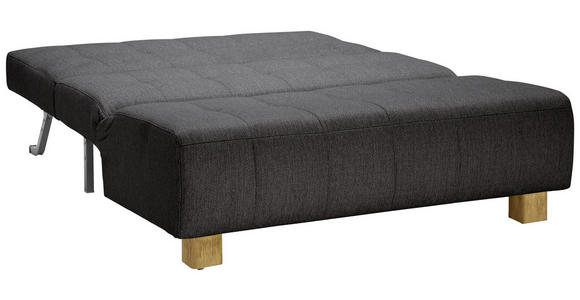 SCHLAFSOFA Webstoff Anthrazit  - Anthrazit/Naturfarben, Design, Holz/Textil (145/92/102cm) - Novel