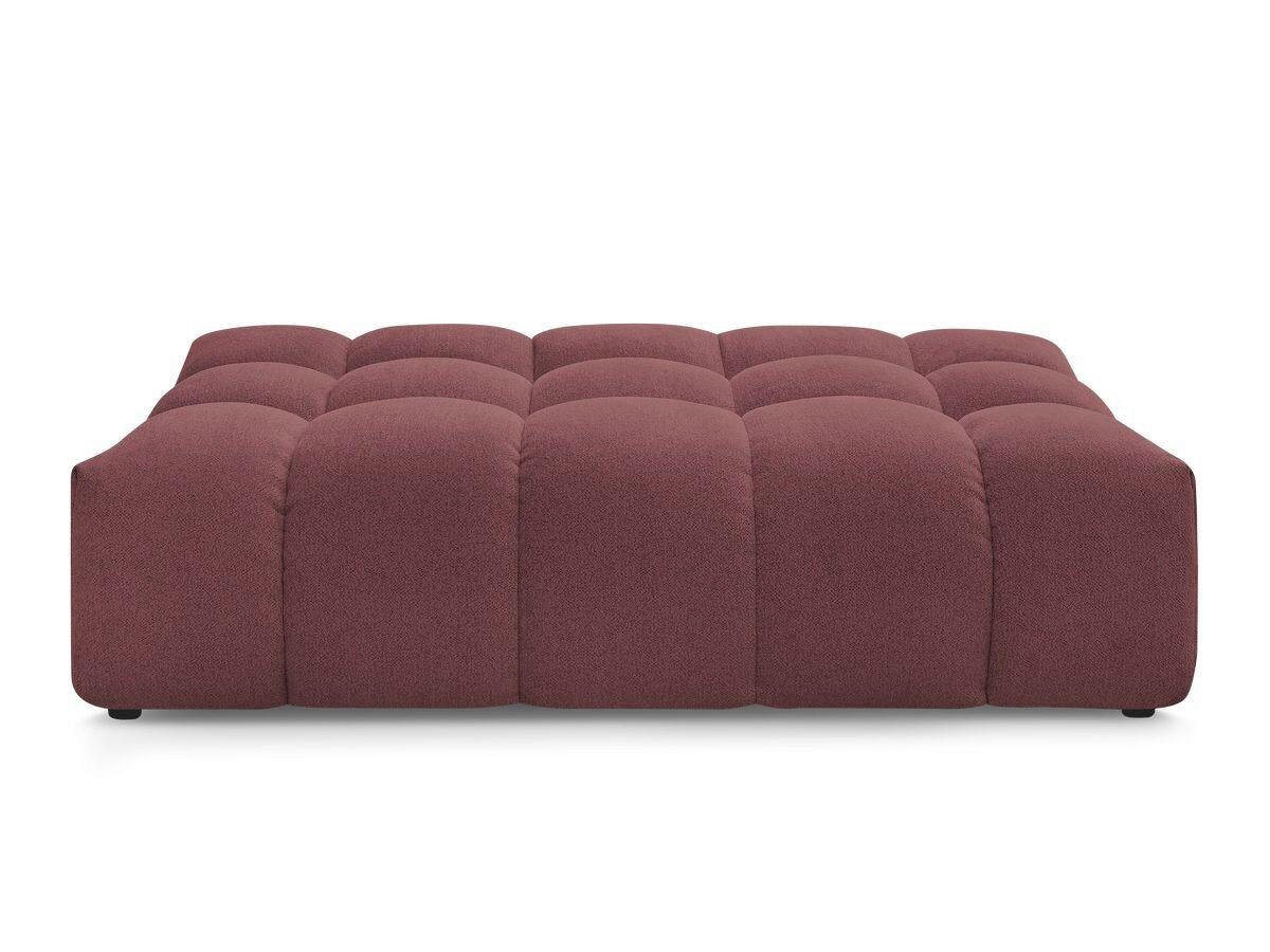 HOCKER EVEREST Flachgewebe Rot  - Rot/Schwarz, MODERN, Kunststoff/Textil (166/100/40cm)