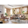 ECKSOFA in Chenille Hellbraun  - Hellbraun/Schwarz, MODERN, Kunststoff/Textil (172/276cm) - Hom`in