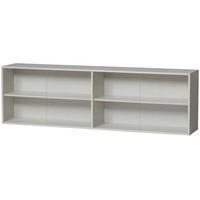 AUFSATZSCHRANK 200/60/35 cm  - Grau, Design, Glas/Holz (200/60/35cm) - Livetastic