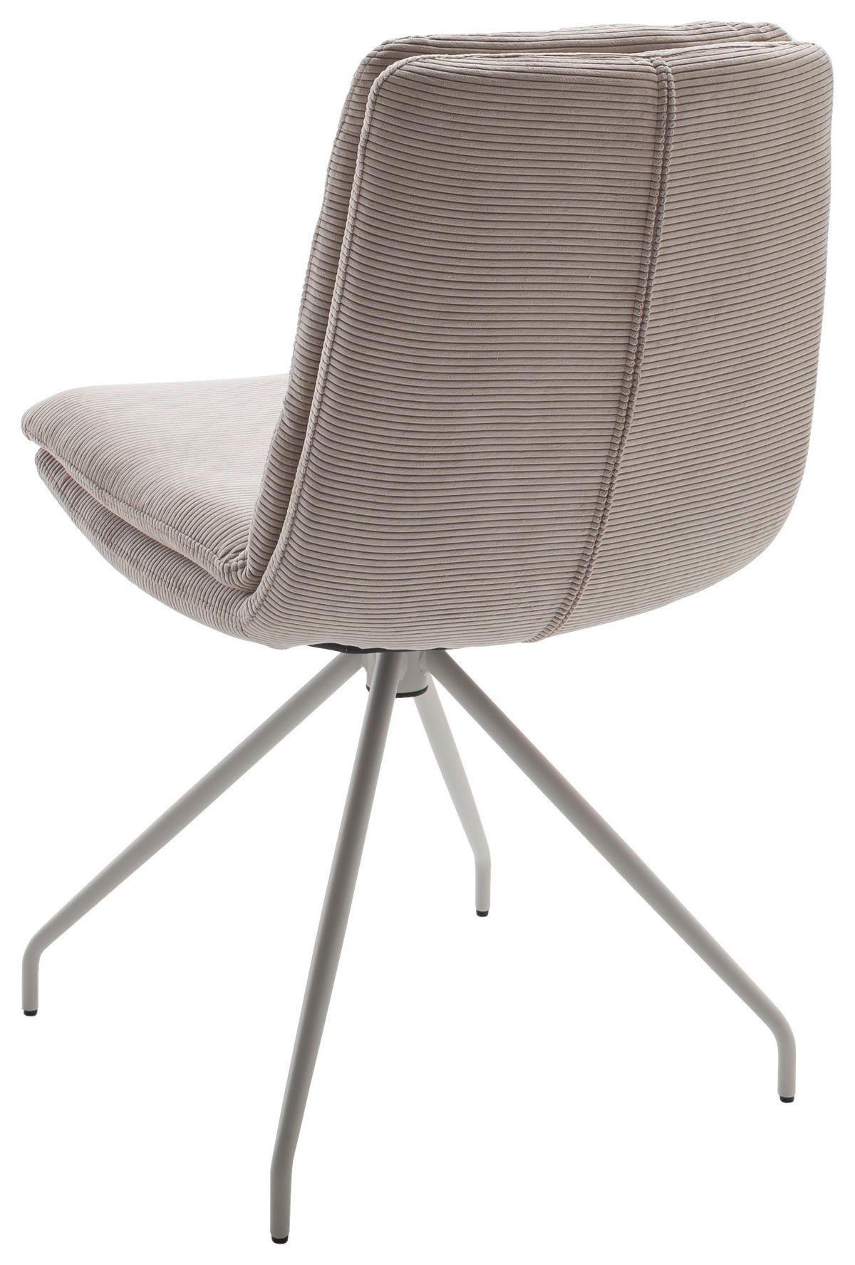 STUHL Cord  - Sandfarben/Seidengrau, Design, Textil/Metall (49/90/68cm) - Johann Jakob