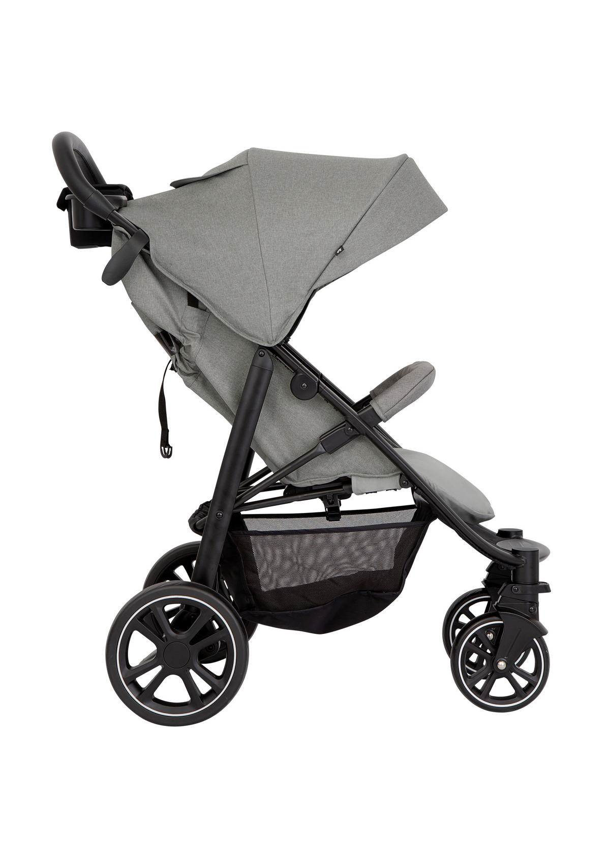 BUGGY EEZEFOLD  - Schwarz/Grau, Basics, Textil/Metall (59,4/103/93cm) - Graco