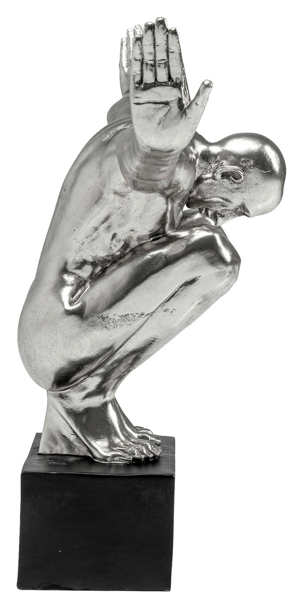 SKULPTUR - Silberfarben/Schwarz, Design, Kunststoff (100/64/31cm) - Kare-Design