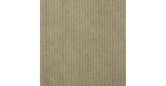 HOCKER in Textil Taupe  - Taupe/Schwarz, Design, Kunststoff/Textil (43/50/43cm) - Novel