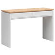 SCHMINKTISCH 120/42/78 cm, Weiß, Eiche Artisan  - Weiß/Eiche Artisan, MODERN, Holzwerkstoff (120/42/78cm) - Xora