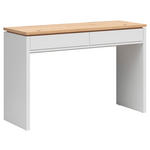 SCHMINKTISCH 120/42/78 cm, Weiß, Eiche Artisan  - Weiß/Eiche Artisan, MODERN, Holzwerkstoff (120/42/78cm) - Xora