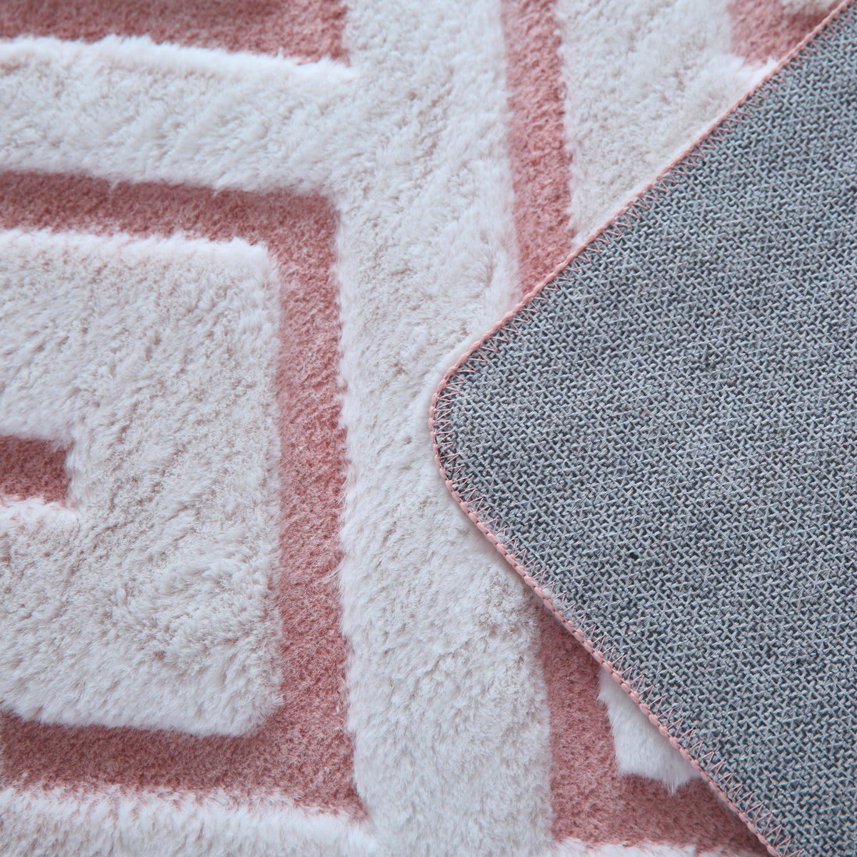 FLACHWEBETEPPICH 140/200 cm Vision Rosa  - Rosa, Basics, Textil (140/200cm) - Novel