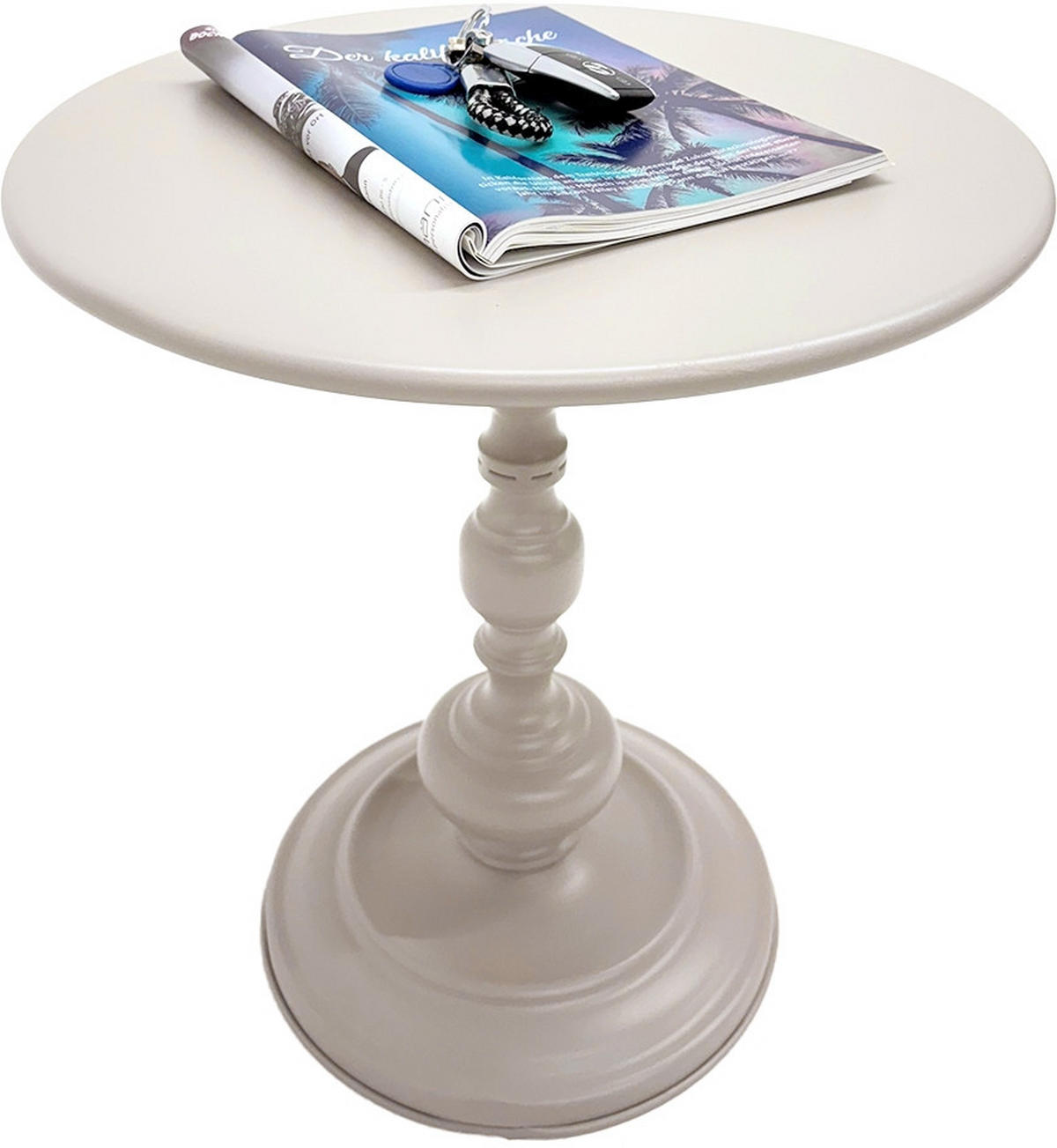 BEISTELLTISCH Kaschmir rund  - Kaschmir, Trend, Metall (42/46cm)
