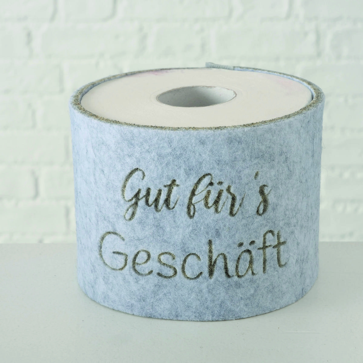 WC-PAPIER  in Textil  - Beige/Grau, Basics, Textil (10/42cm)