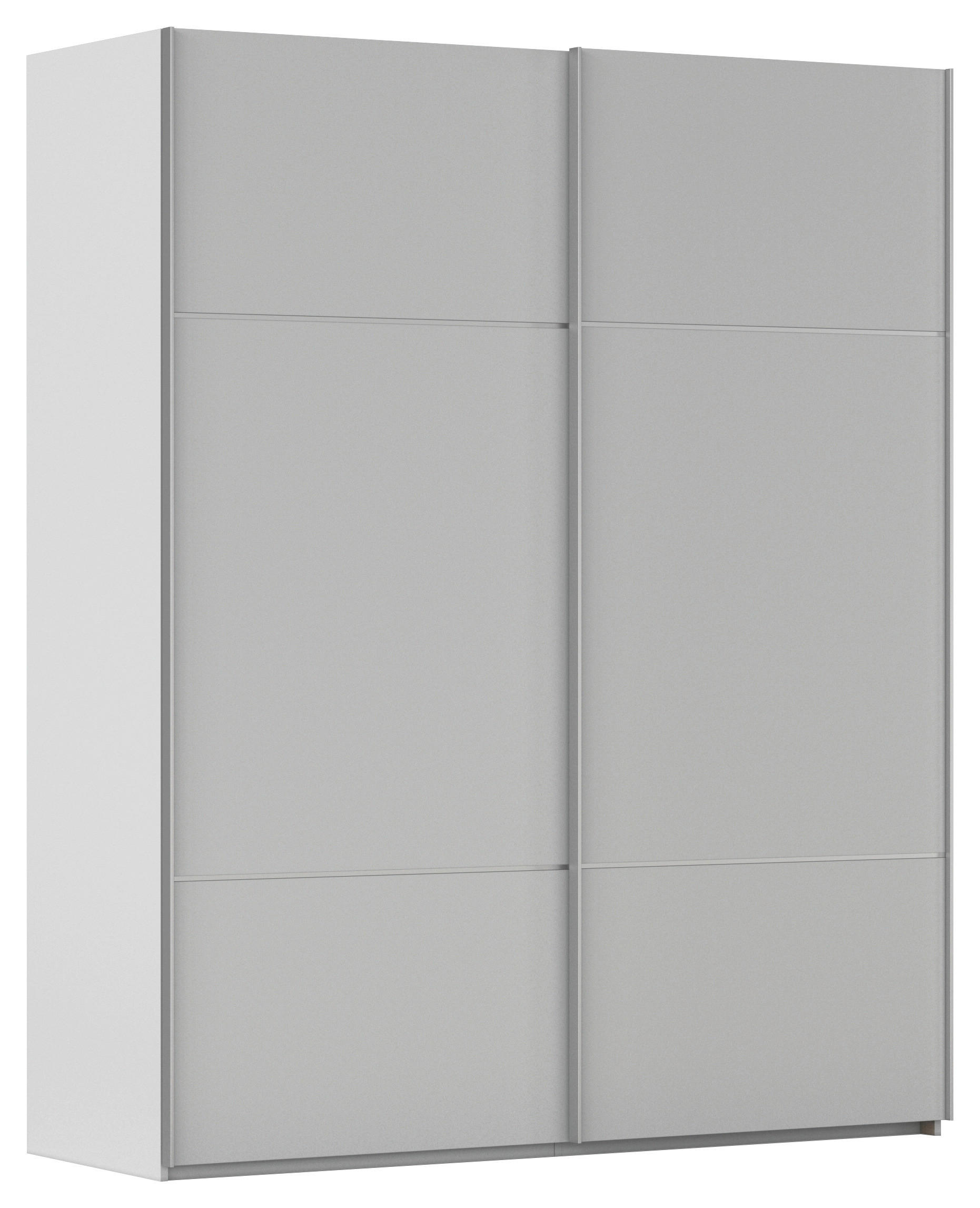Novel Schwebetürenschrank Grau 162x223x68 cm