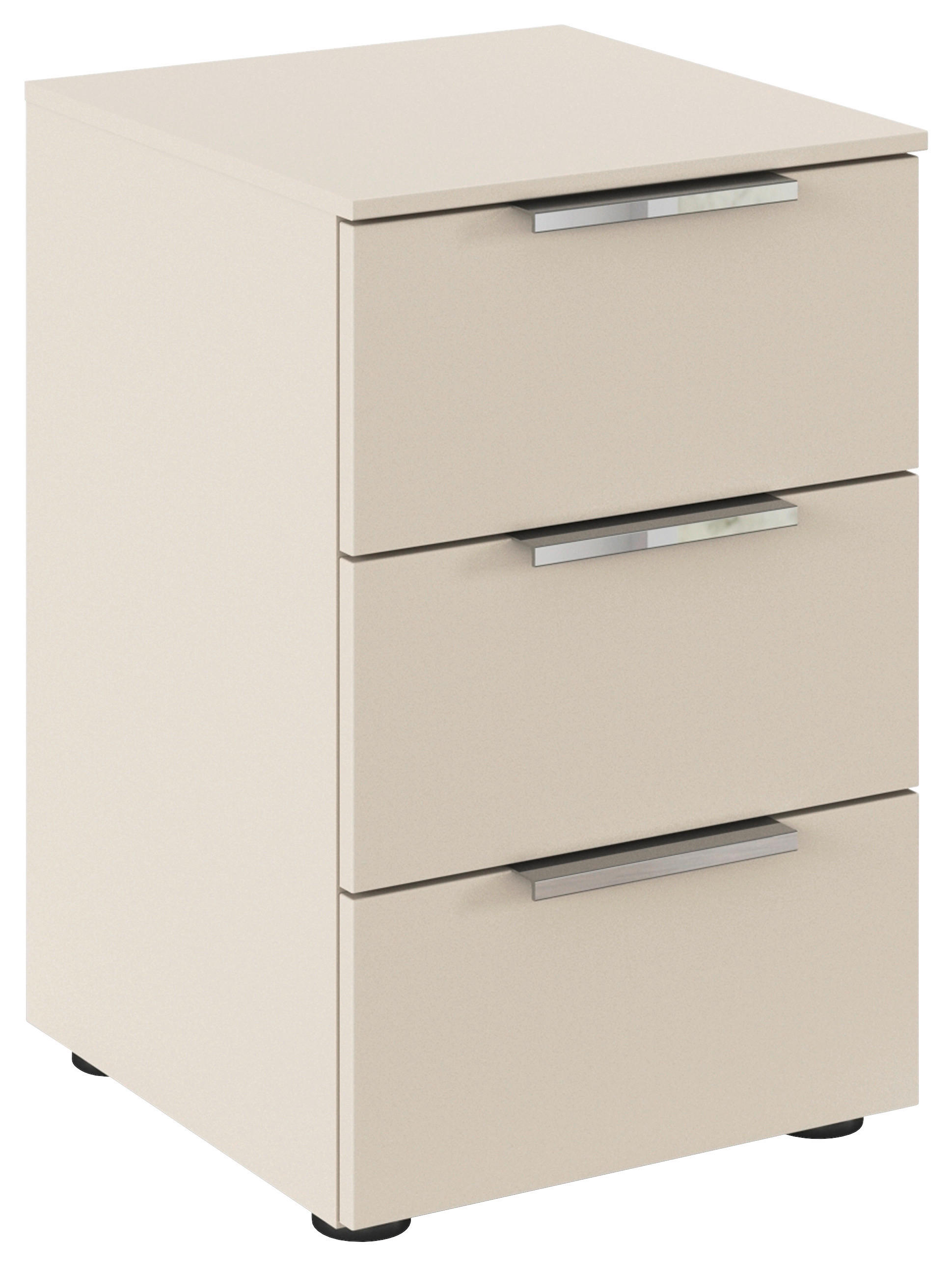 NACHTSCHRANK 40/61/42 cm  - Chromfarben/Champagner, MODERN, Holzwerkstoff/Metall (40/61/42cm) - Rauch Möbel