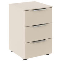 NACHTSCHRANK 40/61/42 cm  - Chromfarben/Champagner, MODERN, Holzwerkstoff/Metall (40/61/42cm) - Rauch Möbel