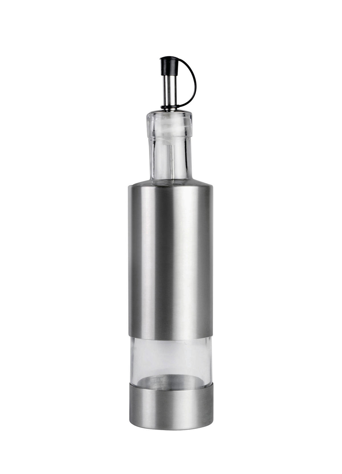 ESSIG-/ÖLFLASCHE - Klar, Basics, Glas/Metall (5/5/24cm) - Justinus