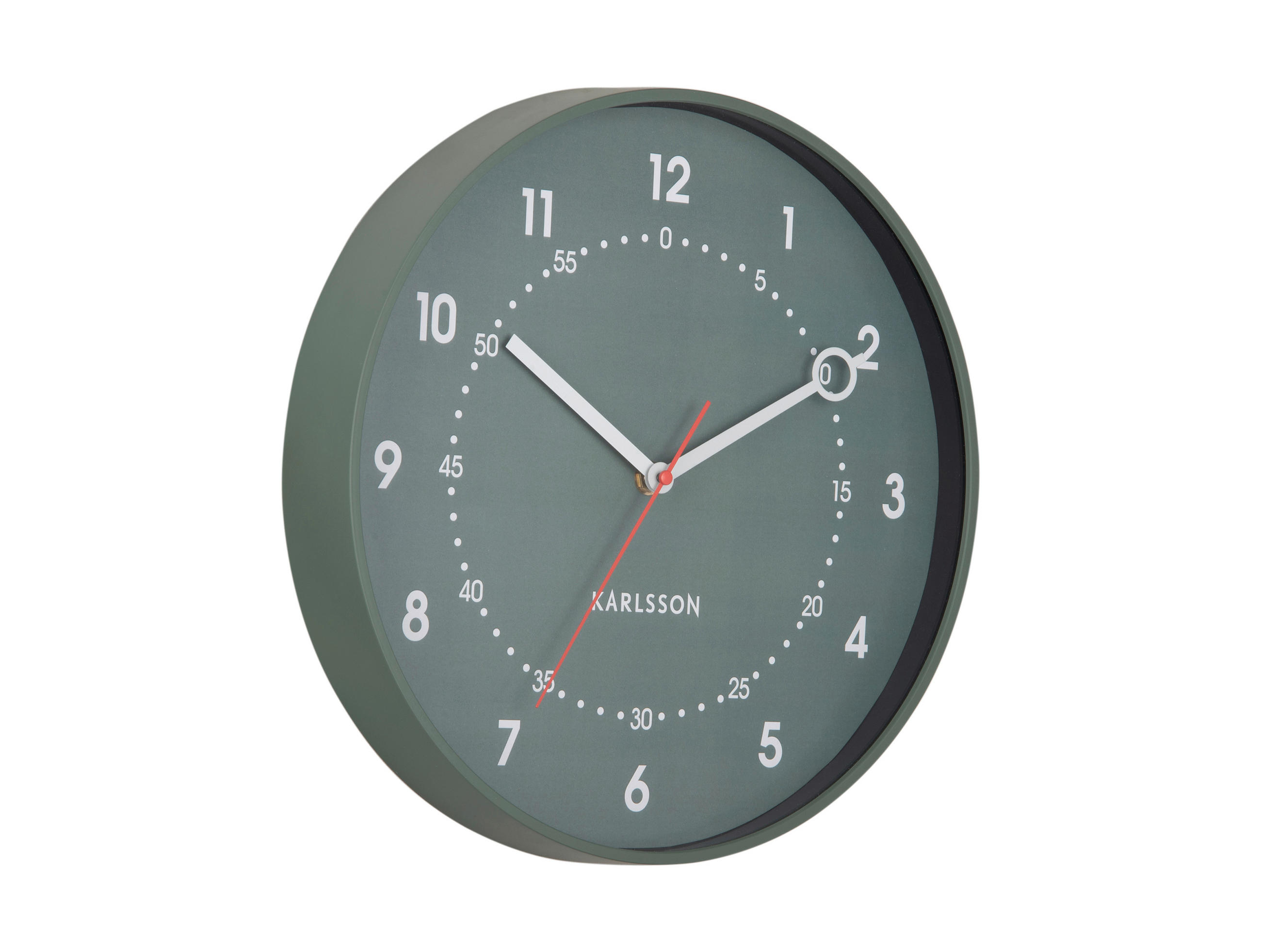 UHR  Jadegrün 31,5 cm  - Jadegrün, Basics, Kunststoff (31,5cm) - Karlsson