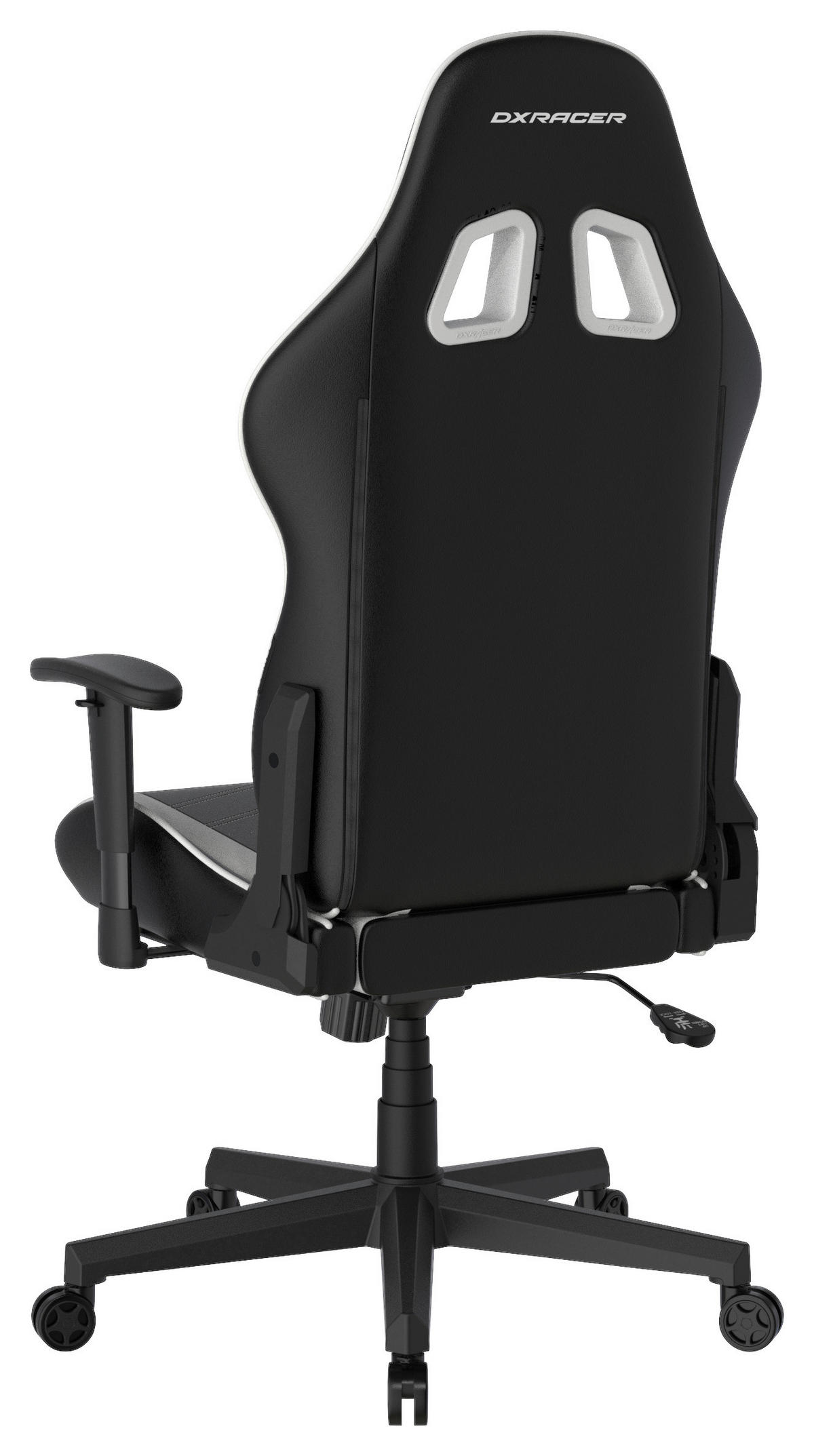 GAMINGSTUHL Weiß, Schwarz Kunststoff, Textil   - Schwarz/Weiß, MODERN, Kunststoff/Textil (67/126/67cm) - Dxracer