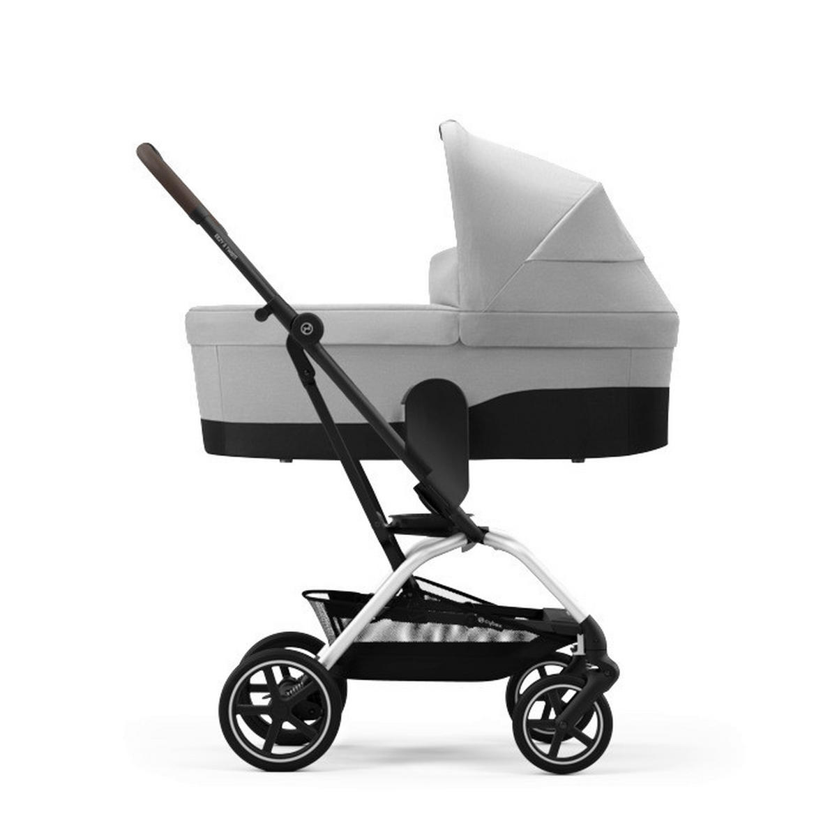 SULKY Eezy S Twist+2  - ljusgrå/silver, Basics, metall/textil (80.5/45/105cm) - Cybex