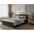 BOXBETT 160/200 cm  in Dunkelgrün  - Dunkelgrün/Schwarz, KONVENTIONELL, Holz/Kunststoff (160/200cm) - Carryhome