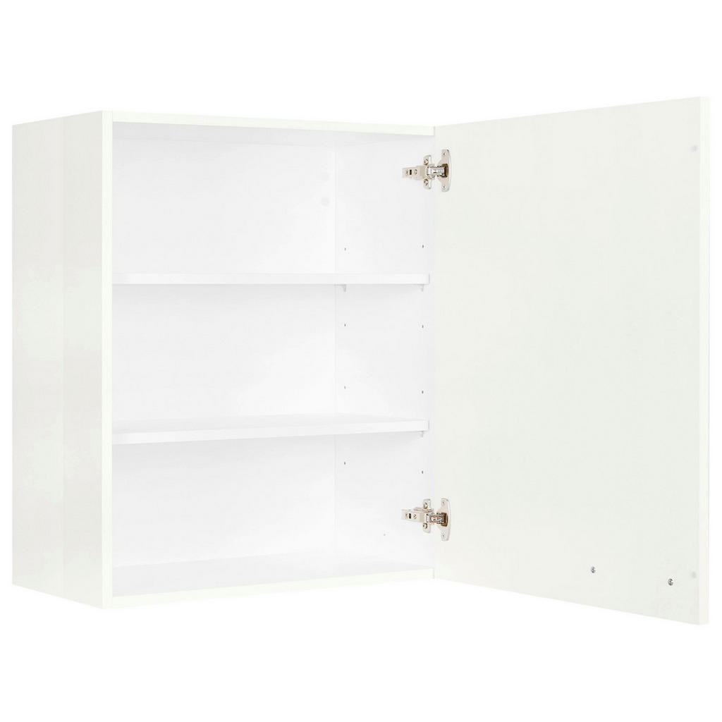 Thumbnail - Nobilia Küchenoberschrank Flash, Weiß Hochglanz, Holzwerkstoff, 2 Fächer, 60x72x35 cm, Blauer Engel, Pefc, Goldenes M, H...